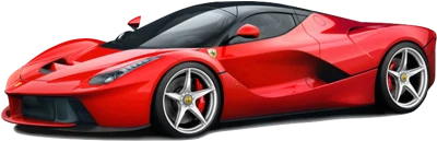 Luxury Red Ferrari LaFerrari PNG Image