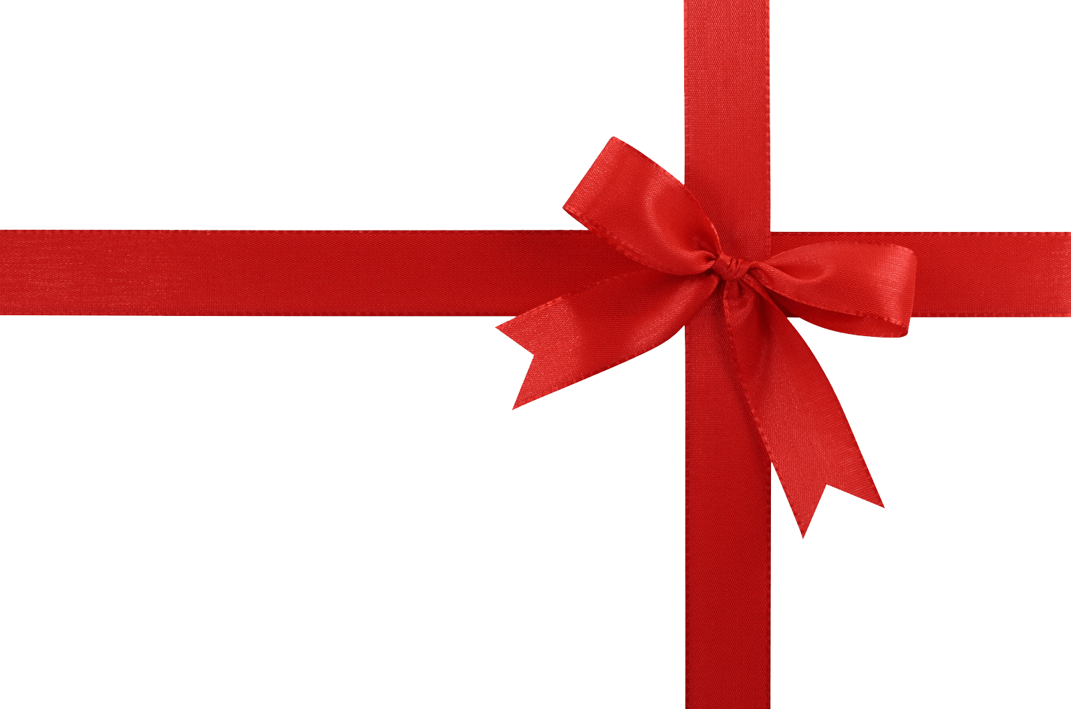 Red Gift Ribbon Bow Transparent Background