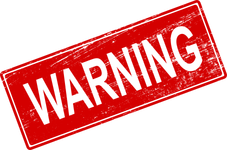 Red Warning Grunge Stamp Clipart