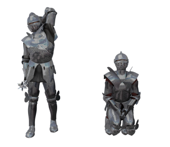 Medieval Silver Knight Clipart