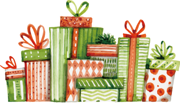 Stack of Gift Boxes Clipart