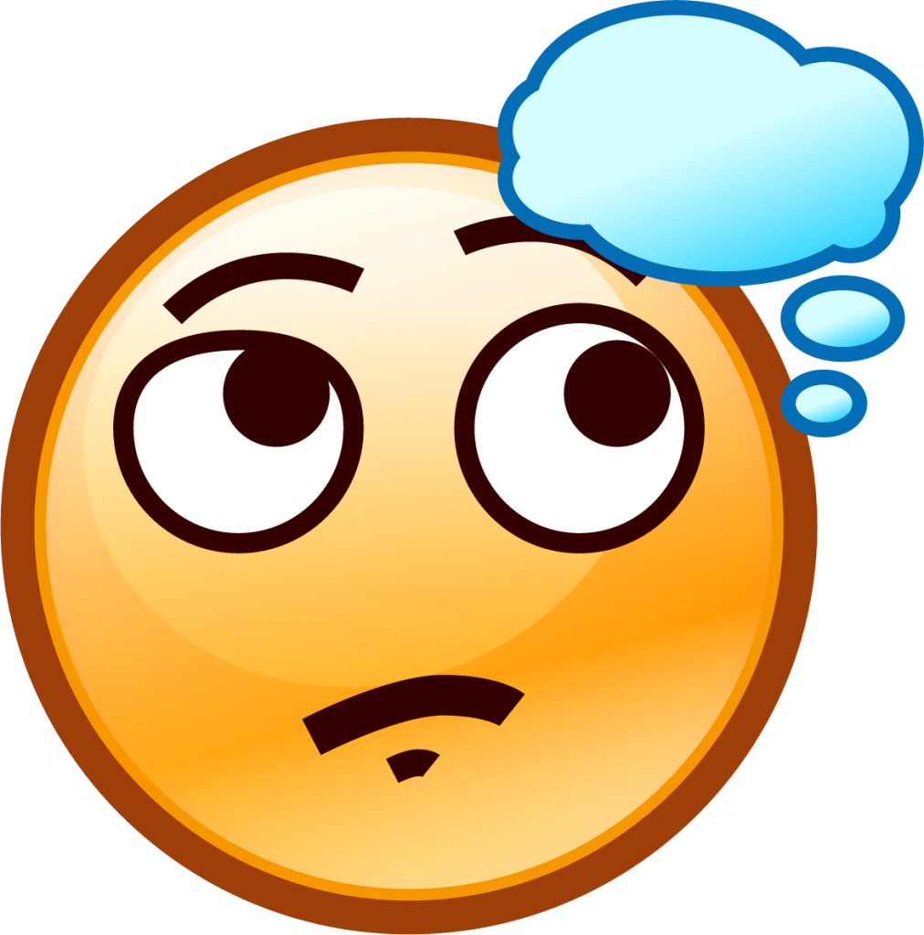 Thinking Emoji Face Clipart