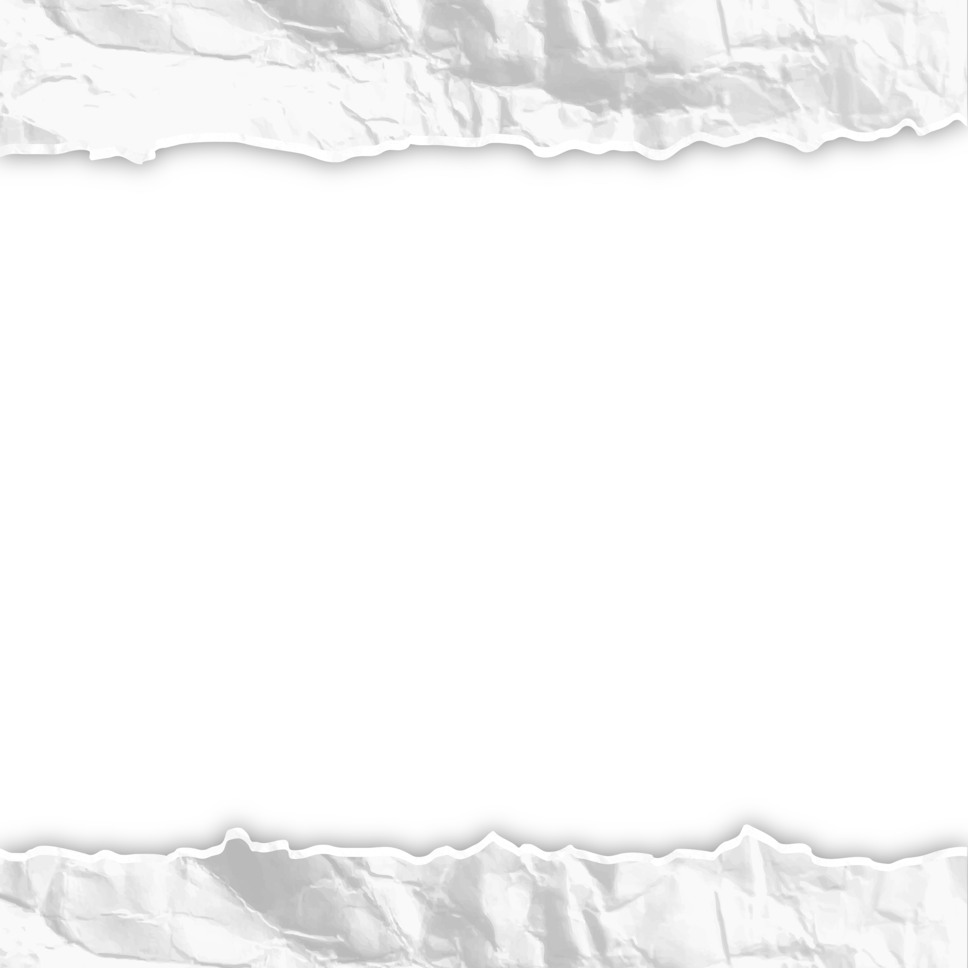 White Torn Paper Border Free PNG