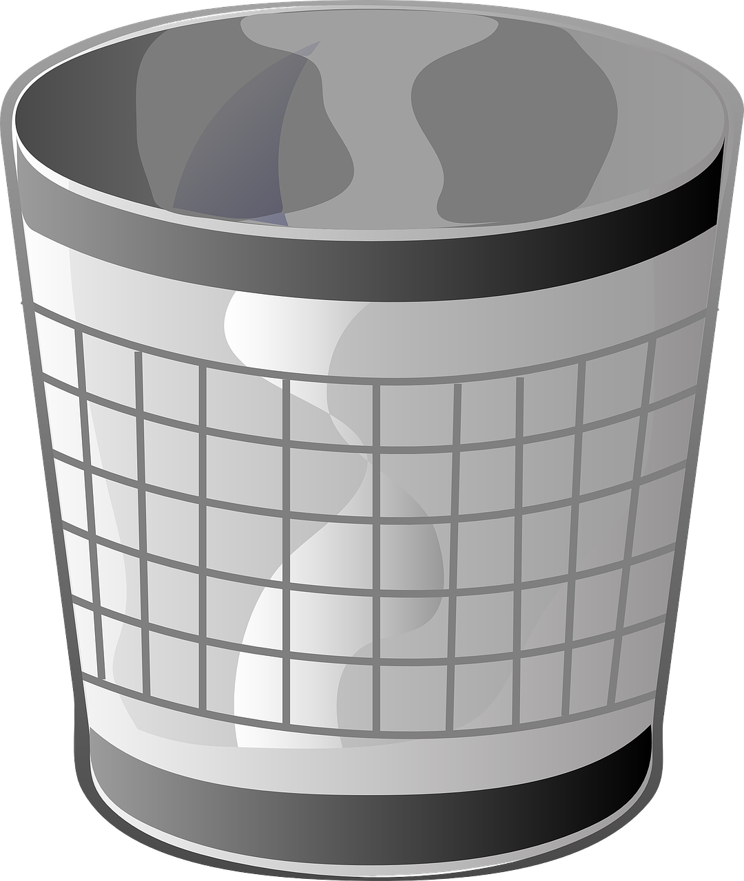 Mesh Trash Can Clipart