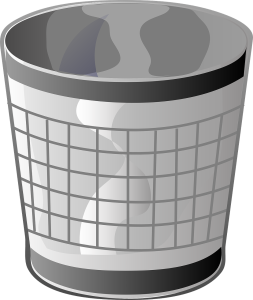Mesh Trash Can Clipart