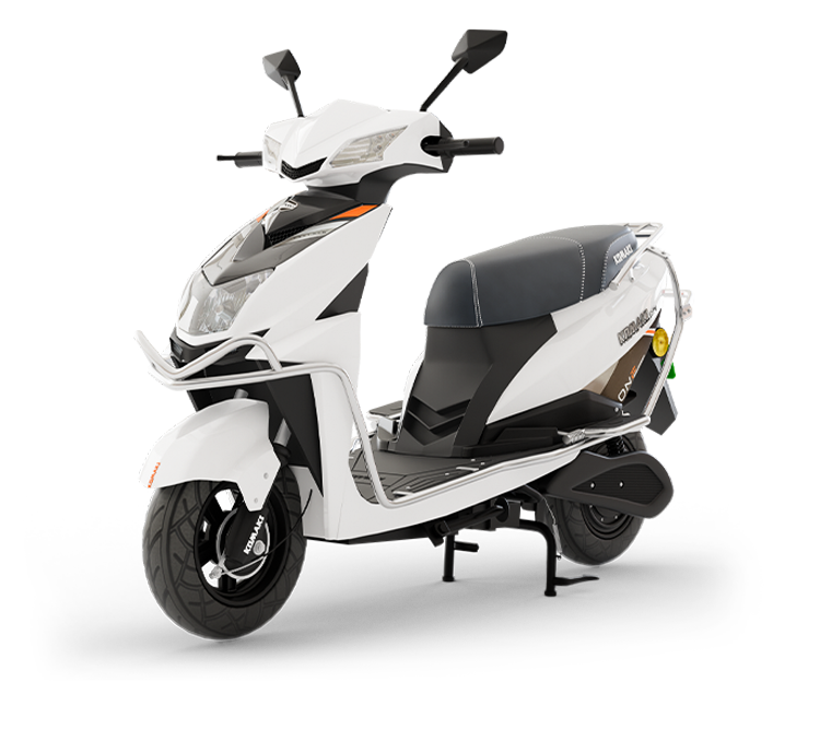 White Electric Scooter Clipart