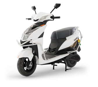White Electric Scooter Clipart