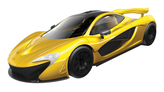 Yellow McLaren P1 Supercar PNG Image