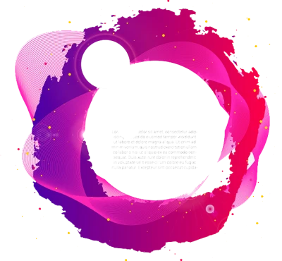 Abstract Purple Pink Circle Transparent Background
