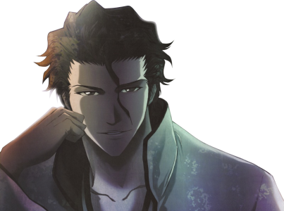 Aizen Sousuke Bleach Anime Character PNG Image