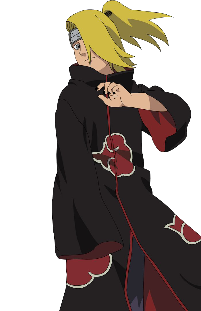 Deidara Naruto Akatsuki Character Transparent Background