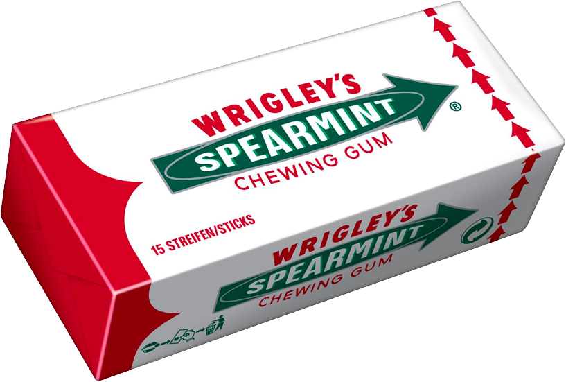 Wrigleys Spearmint Chewing Gum Pack Clipart