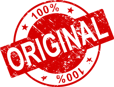 100 Percent Original Red Rubber Stamp Clipart