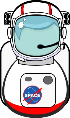Cartoon Astronaut Helmet PNG Image
