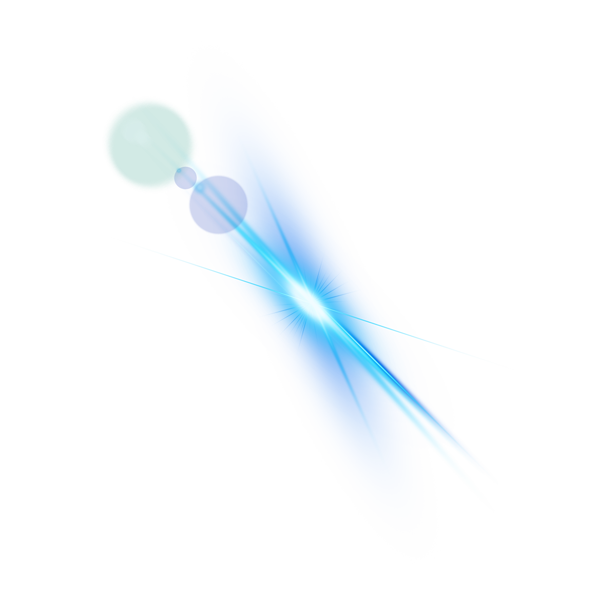 Blue Lens Flare Effect Free Clipart