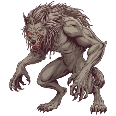 Werewolf Monster Free PNG