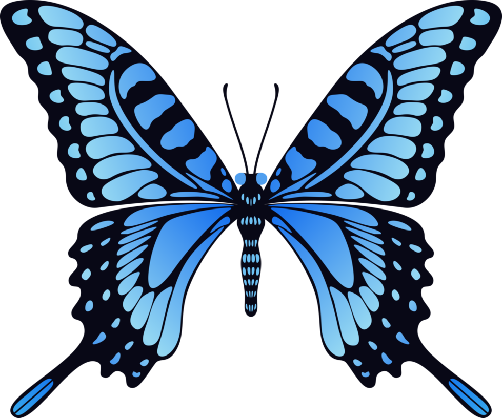Blue Butterfly Free Clipart