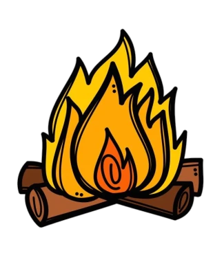 Campfire Cartoon Free PNG