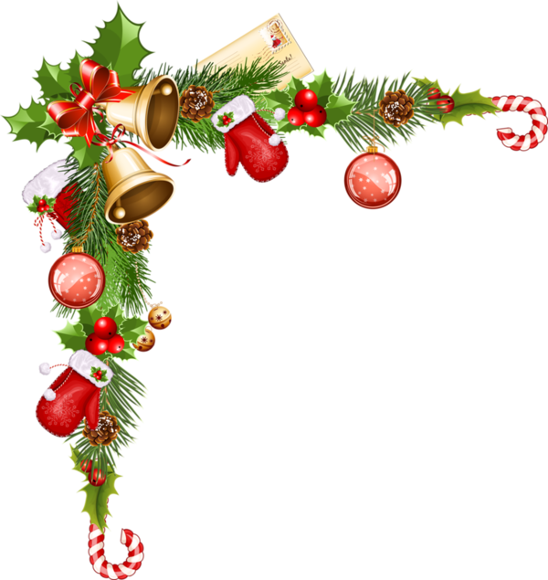 Christmas Corner Decor Free Clipart