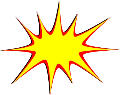 Comic Burst Free PNG
