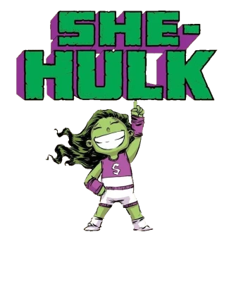 She Hulk Comic Character Free PNG