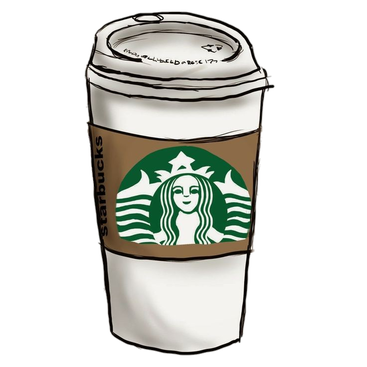 Starbucks Coffee Cup Sketch Clipart