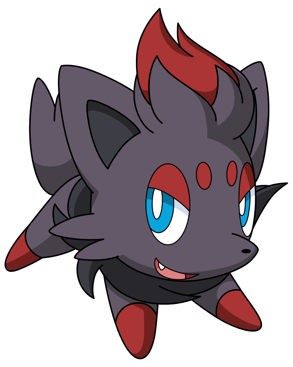 Zorua Pokemon Character Illustration Clipart