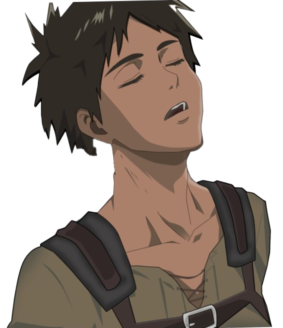Tired Anime Character Eren Free Clipart