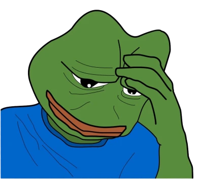 Sad Pepe The Frog Meme Free PNG