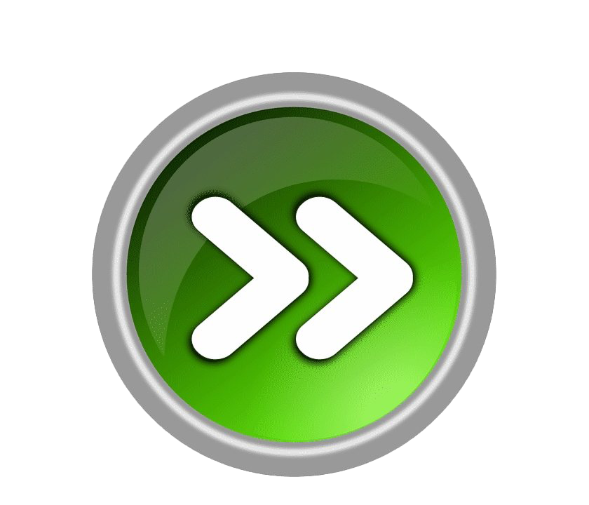 Green Fast Forward Next Button Clipart
