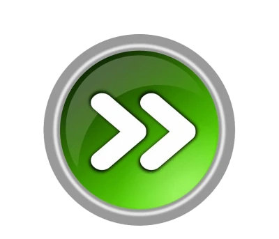 Green Fast Forward Next Button Clipart
