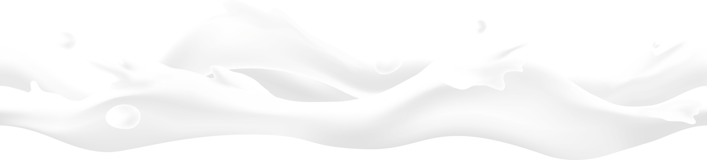 White Milk Splash Wave Banner Free Clipart