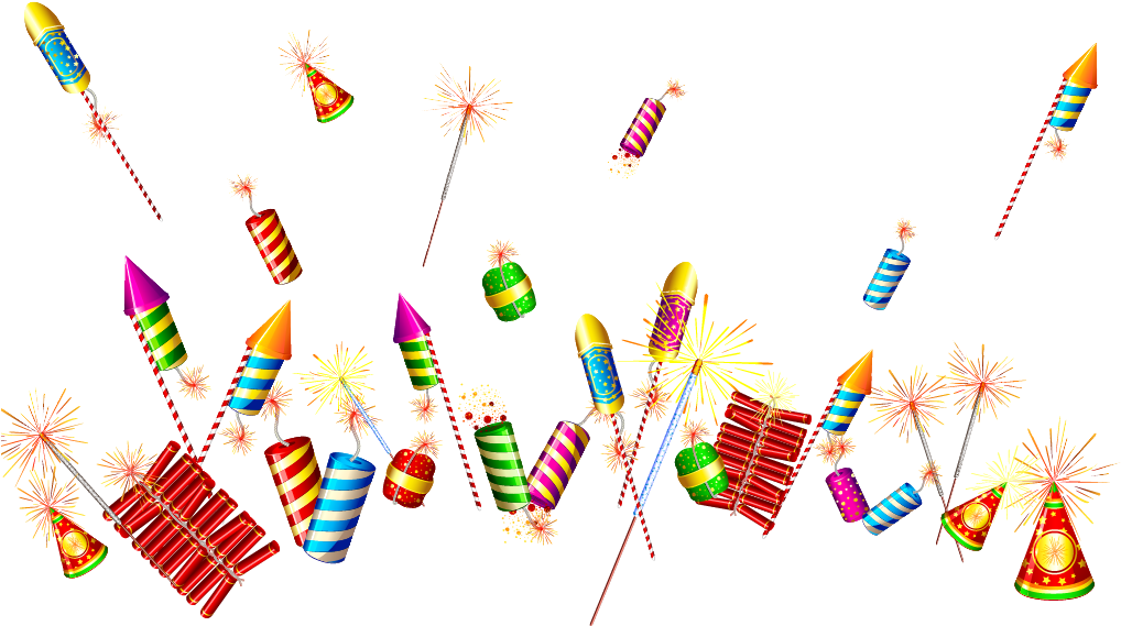 Firecrackers Rockets Diwali Fireworks Clipart
