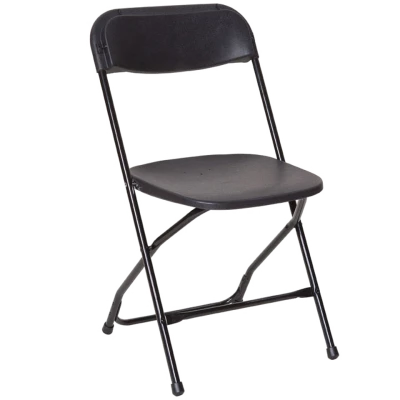 Black Plastic Folding Chair Free PNG
