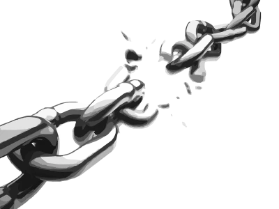 Broken Chain Freedom Illustration PNG Image