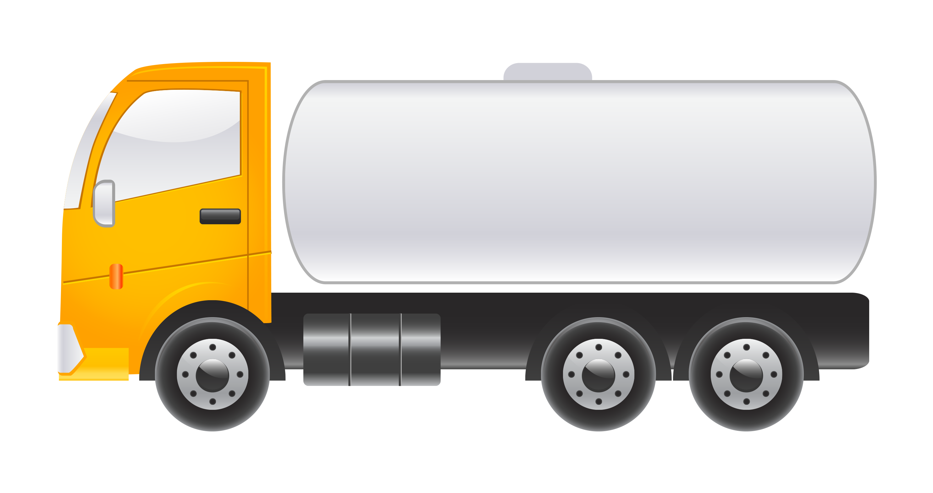 Yellow Fuel Tanker Truck Free Clipart