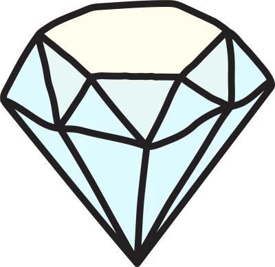 Simple Diamond Hand Drawing Free PNG