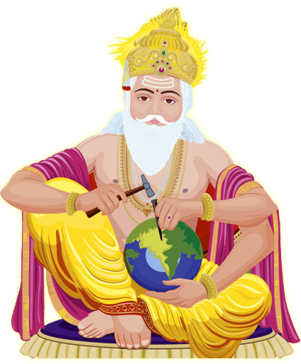 Lord Vishwakarma Hindu God Illustration Transparent Background