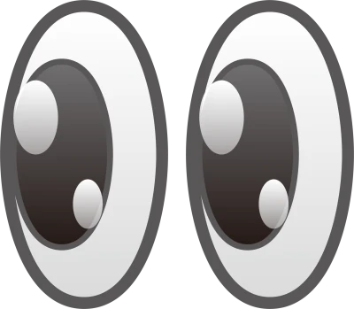 Big Cartoon Eyes PNG Image