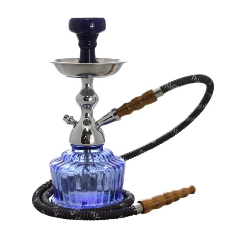 Blue Glass Hookah Pipe Clipart