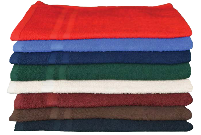 Stack Of Colorful Bath Towels PNG Image