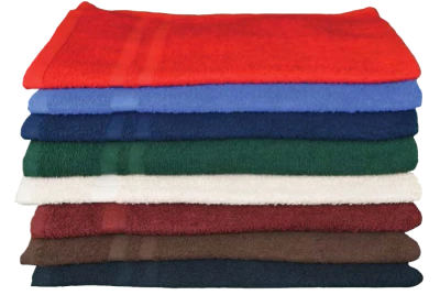 Stack Of Colorful Bath Towels PNG Image