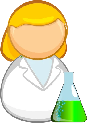 Female Scientist Chemist Avatar Free PNG