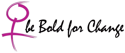 Be Bold For Change Typography PNG Image
