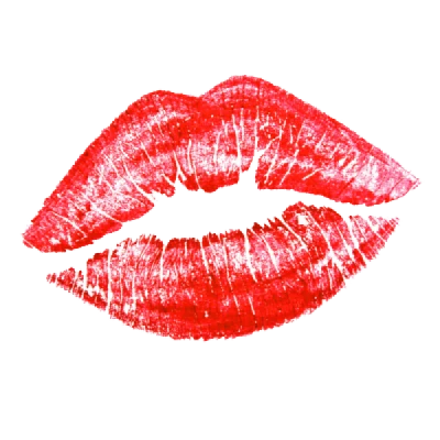 Red Lip Kiss Mark Transparent Background