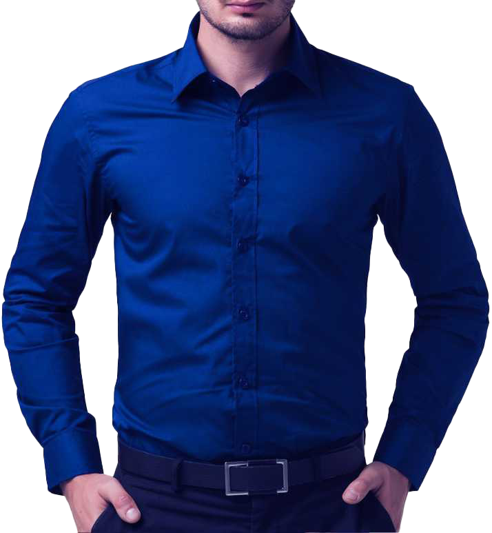Man in Blue Dress Shirt Clipart