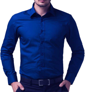 Man in Blue Dress Shirt Clipart