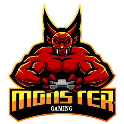 Monster Gaming Devil Logo Transparent Background
