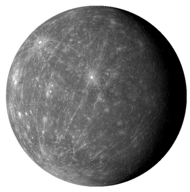 Planet Mercury in Space Clipart