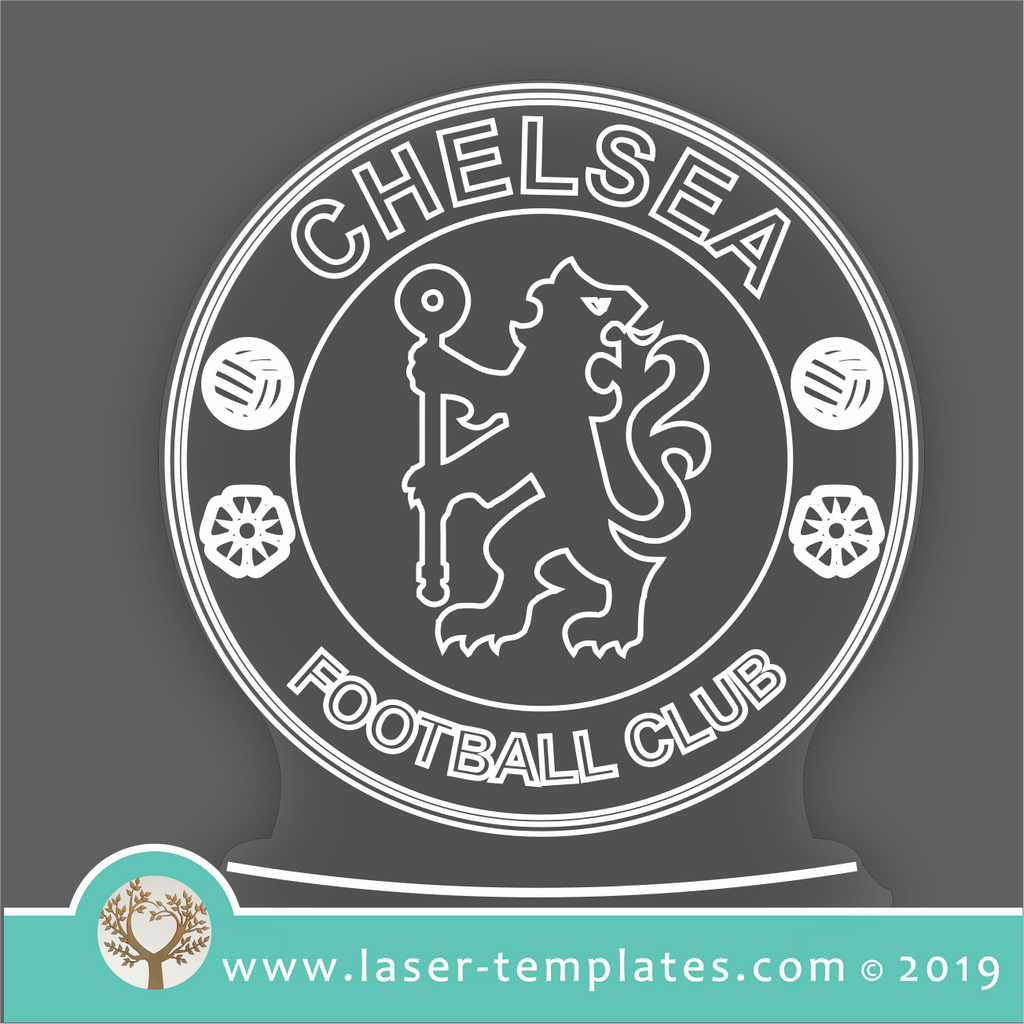 Chelsea Football Club Laser Template Free PNG